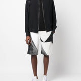 Alexander McQueen abstract-print cotton bermuda shorts