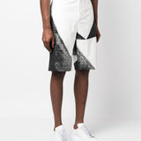 Alexander McQueen abstract-print cotton bermuda shorts