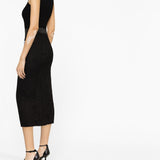 Dolce Gabbana Black Silk Pencil Skirt