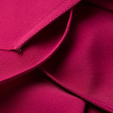Rick Owens Fuchsia Sculptural Asymmetric MaxiLength Dress
