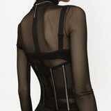 Dolce & Gabbana Tulle corset belt with boning