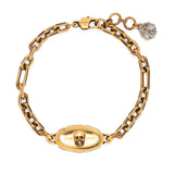 Alexander McQueen skull-detail chain-link bracelet