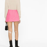 Palm Angels Fuchsia A Line Skirt