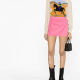 Palm Angels Fuchsia A Line Skirt