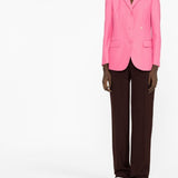 Palm Angels Fuchsia Single Breasted Blazer