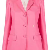 Palm Angels Fuchsia Single Breasted Blazer