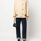 Fay Beige Classic Collar Shirt Jacket