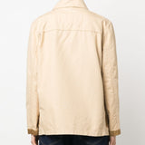Fay Beige Classic Collar Shirt Jacket
