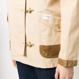 Fay Beige Classic Collar Shirt Jacket