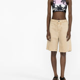 Palm Angels Purple Palm Motif Top