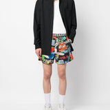Ambush Multicolor Graphic Print Elastic Shorts