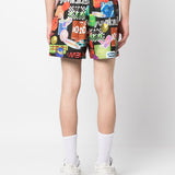 Ambush Multicolor Graphic Print Elastic Shorts