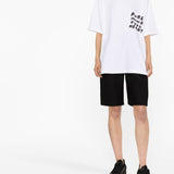 Comme des Garcons White Slogan Print T-shirt