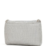 Rosantica Silver Crystal Mesh Bag