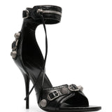 Balenciaga Cagole 110mm leather sandals