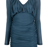Saint Laurent draped mini dress
