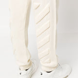 Off White Diag-stripe knitted track pants