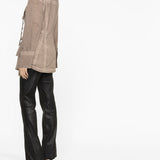 Blumarine Light Brown Eyelet Denim Jacket