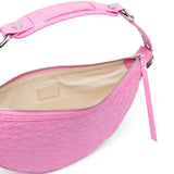 By Far Gib embossed crocodile-effect shoulder bag