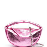 By Far Metallic leather shoulder bag
