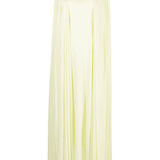 Jil Sander Yellow Draped Maxi Dress