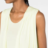 Jil Sander Yellow Draped Maxi Dress