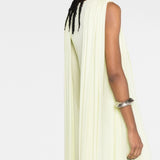 Jil Sander Yellow Draped Maxi Dress
