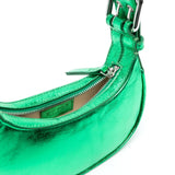 By Far Green Iridescent Metallic Tote