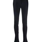 MUGLER Black Flared Cut-Out Trousers