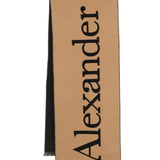 Alexander McQueen Logo cotton scarf