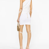 Balmain Ribbed-knit mini skirt