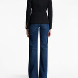 Balmain Black Double-Breasted Wool Blazer
