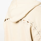 Jean Paul Gaultier Beige Logo Hoodie