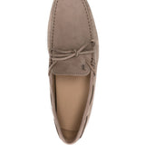 Tod's Taupe Gommini Driving Footwear Eyelet Detailing
