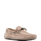 Tod's Taupe Gommini Driving Footwear Eyelet Detailing
