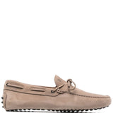 Tod's Taupe Gommini Driving Footwear Eyelet Detailing