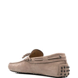 Tod's Taupe Gommini Driving Footwear Eyelet Detailing