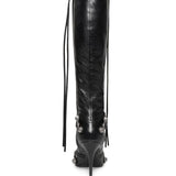 Balenciaga Black Cagole Knee High Boots