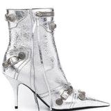 Balenciaga Cagole leather ankle boots