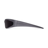 Balenciaga Dark Grey Oval Frame Sunglasses