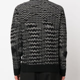 Missoni Black Zigzag Pattern Ribbed Sweater