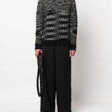Missoni Black Zigzag Pattern Ribbed Sweater