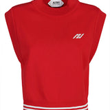 Autry Crimson Embroidered Logo Sweaters