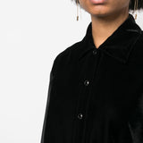 Tom Ford Black Silk Panelled Shirt