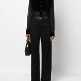 Tom Ford Black Silk Panelled Shirt