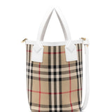 Burberry check motif mini bucket bag