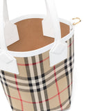 Burberry check motif mini bucket bag