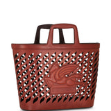 Etro Light Brown Embossed Logo Bag