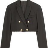 Palm Angels Black Double Breasted Blazer