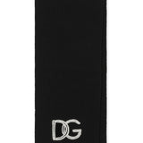 Dolce & Gabbana Fisherman’s rib cashmere scarf with DG logo